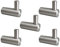Breeze 5x Garderobenhaken echt Edelstahl massiv Kleiderhaken Wandhaken Wandgarderobe Handtuchhalter Garderobe Haken Flur Bad Küche Keller