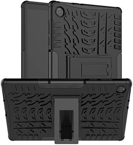 XITODA Funda para Lenovo Tab M10 HD (2.a Generación) TB-X306X/TB-X306F,TPU Silicone + PC con Kickstand Protección Carcasa para Lenovo Tab M10 HD 2nd Gen 10.1 Pulgada Tablet,Negro