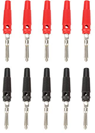 10 STÜCKE 4mm Bananenstecker Jack Probes Adapter, Bananen Test Plug Jack Adapter Stecker für Lautsprecher Verstärker