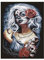 DIY 5D Square Diamond Malerei Full Drill Kits Quadratische Diamanten Weißes Haar Schädel 5D Diamond Art Kreuzstich Set Stickerei Zubehör Strass Bild Kunst Handwerk Home Wanddekoration 30X40CM