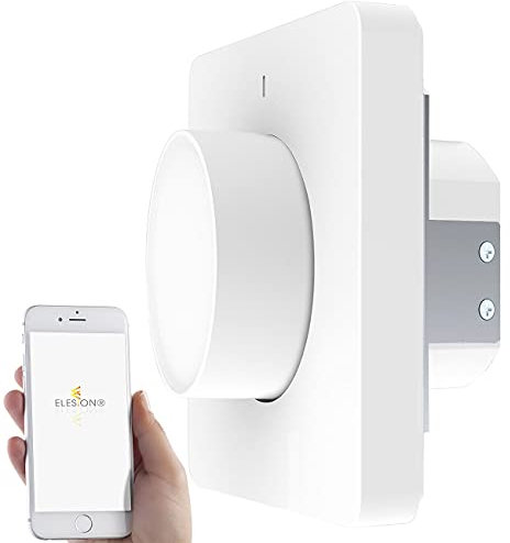 Luminea Home Control LED Dimmer: WLAN-Unterputz-Lichtschalter & Dimmer mit Dreh- & Drück-Funktion, App (Schalter, LED Unterputz, Deckenleuchte)