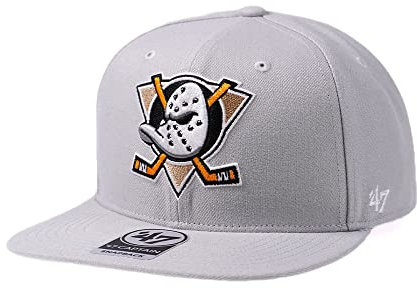 '47 47brand Anaheim Ducks Snow Gray Edition Captain Snapback Cap