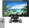 AISHICHEN CCTV Monitor - 10.1 inch, Mini, 1024X600, 60Hz, 5ms, Built-in Speakers, Portable w/VGA/AV/HDMI/BNC/USB Input, Raspberry Pi Monitor w/Remote Control