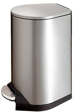 TOMYEUS Kompost Bin Kök/Skräp Poubelle en Acier Inoxydable de Grande capacité 7L/12L/30L, Seau de Stockage de déchets à Commande au Pied, Poubelle de Cuisine Steg papperskorgen (Size : 30L)