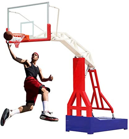 ZYYWX Basketball Hoop for Youth and Adults, 5.9x3.44ft, Aluminium Backboard, Stable Base, Indoor & Outdoor Use