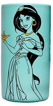 Disney Aladdin Vase – Jasmin – runde Vase – Blaue Vase – Disney Home