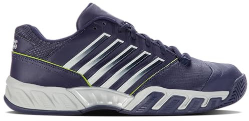 K-Swiss Herren Bigshot Light 4 Tennis Shoe Tennisschuh, Peacoat/Gray Violet/Lime Green, 43 EU