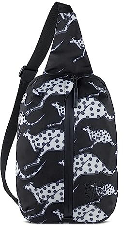 Chiemsee Jump N Fly Crossbody Brusttasche für Damen & Herren, Sling Bag aus RPET, schwarz