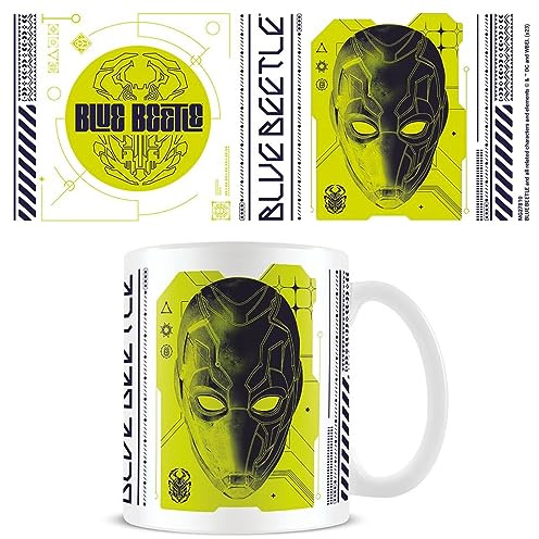 Pyramid International Blue Beetle Mug (Alien Biotech Design) 325 ml Keramik-Kaffeetasse, Tassen und Kaffeetassen für Damen, Herren und Kinder – Offizielles Merchandise-Produkt