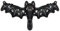 Ballon en aluminium chauve-souris - Décoration d'anniversaire pour fête d'Halloween - Décoration d'anniversaire - Ballon en aluminium - Chauve-souris