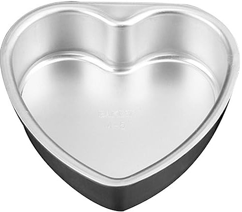 ifundom Heart Cake Mold Bread Baking Molds Heart Pan Heart Shaped Alloy Baking Plate Bread Making Molds Baking Pans Ice Cream Containers Household Baking Tray Pudding Mousse Aluminum Alloy
