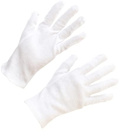 Mobestech Feuchtigkeitsspendende Handschuhe 12 Paare Sicherheitse e Gegen Spucken Schmuck Inspektionshandschuhe Medizinische Handschuhe Aus Baumwolle Wen Wan Weiß Arbeitsschutz Baumwolle