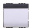 Pulsante Compatibile con Bticino Living (Portanome, Nero)