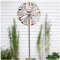 Handgemachte Magische Windmühle, 190×62cm,mit Farbigen Solarlichtern Handgemachte Magische Windmühle Einzigartige und Magische Garten Deko Draußen für Hof Garten Rasen Dekoration