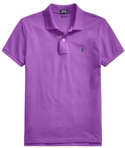 Polo RL Damen Classic Fit Mesh Pony Shirt, Rl Paloma Purple, Mittel