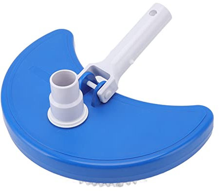 TANIQIACA Robuster Halbmondförmiger Pool-Staubsaugerkopf – Langlebiger Saugkopf Mit Integrierter Bürste Für Effiziente Schwimmbad- Und Fischteichreinigung