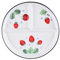 Hoshisea Platos Llanos de Cerámica, Platos Con Compartimentos, Platos Divididos de Cerámica,Plato Ceramica Infantil, para Comidas Divididas, Fiestas, Refrigerios, Postres (Fresa)