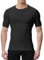 NuCamper Short Sleeve Compression Shirts Tops for Men, Short Sleeve Running T-Shirts Quick Dry Base Layer Top for Gym Sports Fitness Workout Cycling Training (UK, Alpha, M, Regular, Regular, Black)