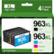 Coloran 963XL Multipack 963 Kompatibel für 963 XL Druckerpatronen HP für HP Officejet Pro 9010 Patronen 9012 9020 9013 9014 9015 9016 9018 9019 9022 9025 (Schwarz, Cyan, Gelb, Magenta, 4er-Pack)
