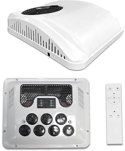 WEIMILOR Climatisation de Caravane - Climatisation de Toit pour monospaces, fourgonnettes, Camping-Cars, camions, véhicules agricoles, excavatrices,48V