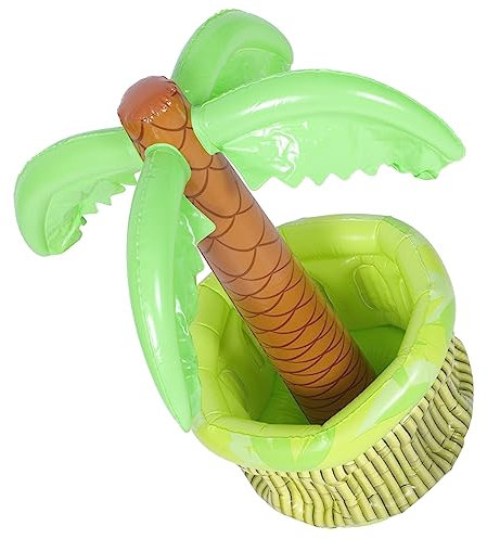 iplusmile Cubo de Hielo de Inflable Fiestas Playa Inflable Largo Tropical congelador Balde para Barril de Hielo Cubos de Hielo inflables de polivinilo Colorful