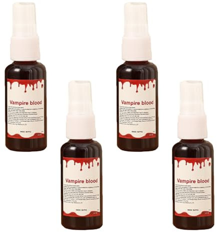 GIUSOBG Spray Faux 200ML Sang Faux Sang Lavable Flacon Pulvérisateur Faux Sang Halloween Convient Maquillage lavable en faux sang pour vêtements, zombies, vampires et déguisements