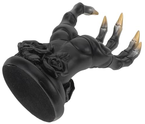 Garneck Schwarze Wohnzimmerdekoration Ständer Armband Ring Uhrenständer in Form Von Händen Handschmuck Display Halter Damenring Und Uhrenständer Gothic Dekor Heimdekoration Regal Aesthetik