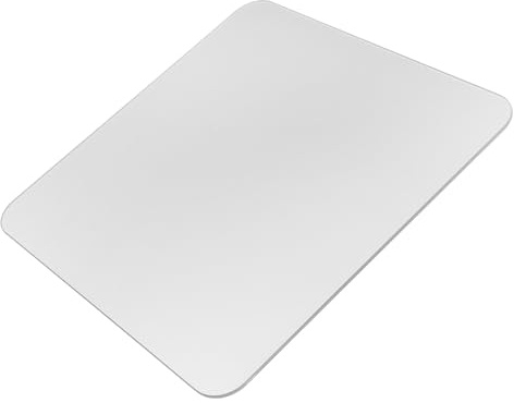 JECOMPRIS Tapis de Souris en Verre Transparent 3,2 Mm 25 X 25 Cm pour Bureau et Gaming, Surface Lisse et Ergonomique, Accessoire Ordinateur Solide et Anti-décoloration, pour Jeux Vidéo