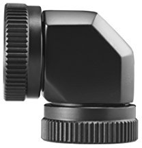 Phanteks 12mm Hard Tube 45° Angled Adapter - Black Aluminium & Brass Fitting for Water Cooling Systems