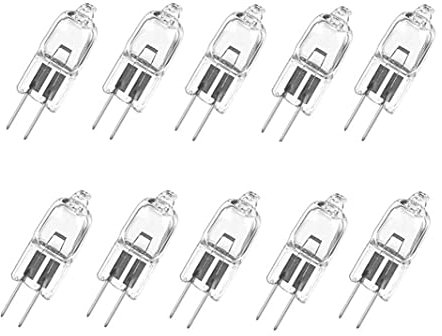 ShuoHui Halogenlampe Halogenbirne Halogen-Niedervoltlampen G4 6V DC 10W