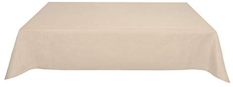 Tischdecke Leinenoptik Leinen Lotuseffekt Wasserabweisend Lotus Eckig 90x90 cm Sand