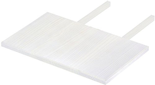 Ansteckplatte 50x80 Pinie Weiss Rio Classico oder Rio Kanto - Pinie Tischverlängerung Echtholz - Größe & Farbe wählbar - für Esszimmertisch Holztisch Tisch ausziehbar Brasilmöbel