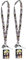 Disney Tim Burtons The Nightmare Before Christmas Schlüsselband mit weichem Anhänger und Kartenhalter, 2 Stück