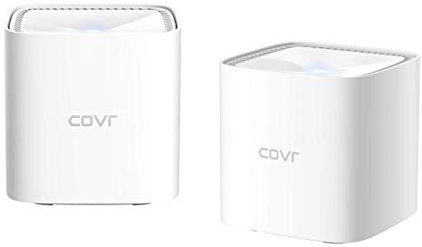 D-Link COVR-1102 AC1200 Dualband Whole Home Mesh Wi-Fi System (2er-Set, lückenlose Empfangsabdeckung Ihres Zuhauses mit schnellem und stabilem WLAN, Gast-WLAN, Jugendschutz-Funktion) weiß