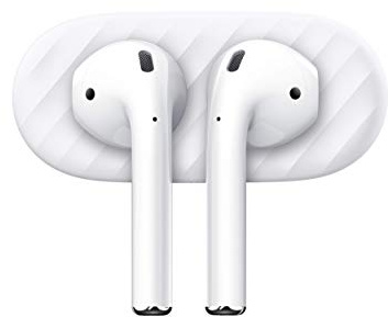 KeyBudz AirDockz Magnet Halterung, Aufbewahrung für Apple AirPods Pro & AirPods, Kopfhörer Ohrhörer Zubehör, weiß