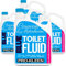 Pro-Kleen Blue Toilet Chemical Fluid Solution Cleaner 8L for Caravan and Motorhomes - Eco Friendly, Formaldehyde Free - Upto 80 Treatments - 8 Litres