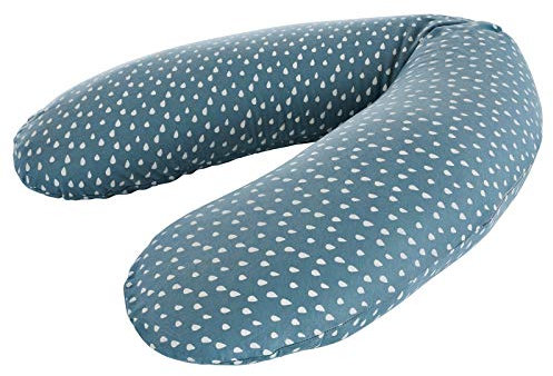 Träumeland Bezug für Stillkissen 190 cm elastisch Tropfen ozeanblau