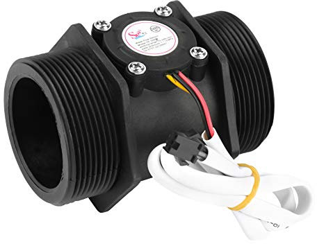 ViaGasaFamido Capteur Débit Eau DN50 G2 Débitmètre Turbine 10-300L Min avec Capteur Effet Hall pour Chauffe Eau Système Hydraulique