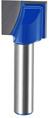 sourcing map 18mm Dia 8mm Shank Bottom Cleaning Router Bit, 2 Flutes Carbide Tipped Cutter Uncoated for Woodworking