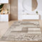 Paco Home Teppich Wohnzimmer Kurzflor Vintage Geometrische Moderne Muster Braun Beige, Grösse:120x170 cm, Farbe:Braun 2