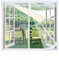 Zanzariera Magnetica per Finestre Premium,120x160cm Zanzariera Magnetica Finestra,Autoadesiva Traspirante,Totalmente Magnetica, Chiusura Automatica