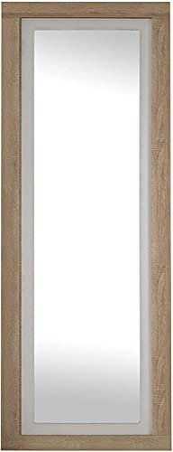 LIQUIDATOR Espejo Mural con Luna Modelo Lara, Color: Cambrian Blanco, Espejo de Pared para Dormitorio, Medidas: 180 cm (Alto) x 60 cm (Ancho) x 3.5 cm (Fondo)