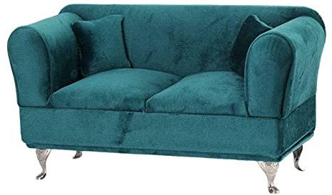 MagiDeal Miniatur Puppen Zubehör, Schmuckschatulle, Organizer, Möbel, Ornamente, Aufbewahrungsbox, Schlafzimmer, Dekoration, Schmuck, Aufbewahrungsbox für Hals, Doppelsofa 1