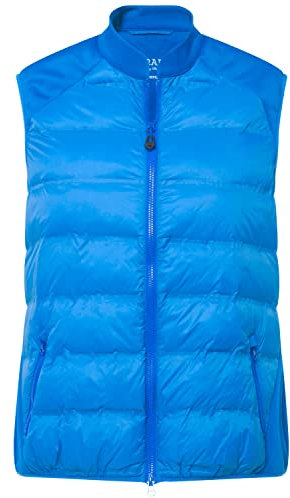 Ulla Popken Damen große Größen Übergrößen Plus Size Golf-Hybridweste, Powerstretch, 2-Wege-Zipper, Stehkragen royalblau 54+ 814036758-54+