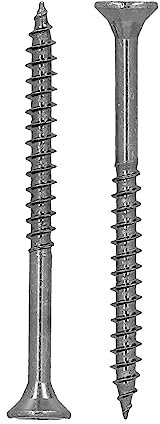 HELPMATE - Vis universelles tête fraisée 4x50 acier inoxydable A2-400 vis à bois avec entraînement PZ 2 et filetage partiel - Vis pour panneaux de particules pour l'intérieur et l'extérieur