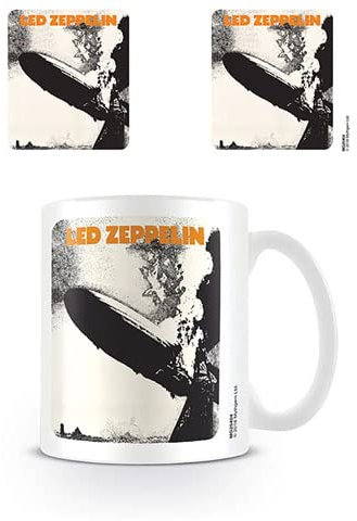 empireposter Zeppelin - Tazza in ceramica con LED Zeppelin, diametro 8,5 cm, altezza 9,5 cm