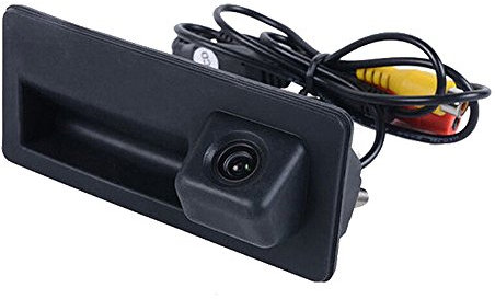HD Kofferraumgriff Rückfahrkamera Einparkkamera Kompatibel mit Audi A3 A4L S4 A5 S5 Q3 Q5 A6 A7 A6L A8L S6 S7 RS5/Golf/Skoda/New Cayenne 958/Rapid Octavia Fabia Lavida Sagitar /caddy (01578(110*50MM))