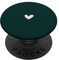 Dark Forest Green - Cute Simple Chic Boho Hand Drawn Heart PopSockets Swappable PopGrip