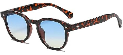 LHSDMOAT Gafas de sol redondas UV400 vintage Style Depp para hombres y mujeres, gafas viaje de conducción moda para senderismo