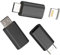 Lightning female to Micro USB male Adapter(3pack)for Apple iPhone Charging Cable Connector Android Adaptor Data Transfer Converter micro-usb Port Devices Accessories compatible for Samsung S6 S7 edge+
